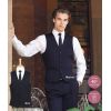 Gilet Barman de serveur, 5 boutons devant, 2 poches, 100% polyester