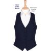 Gilet barman Femme Bleu Marine