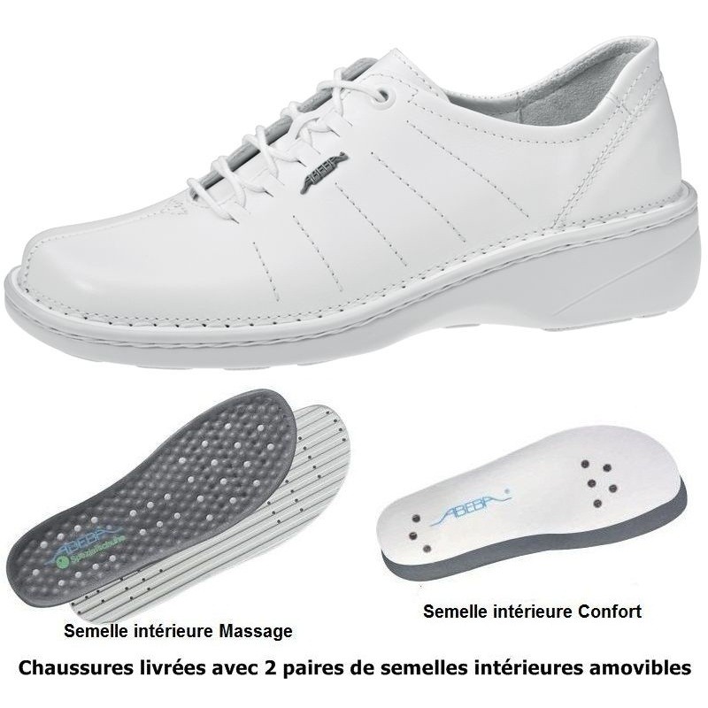 chaussures cuir naturel femme