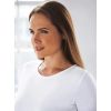 T-shirt femme Manches 3/4, Confort Stretch, Viscose et Elasthanne, Blanc