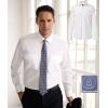 Chemise Homme Blanche Manches longues, Épaulettes, 2 poches avan