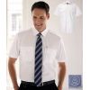 Chemise Homme Blanche Manches courtes, Épaulettes, 2 poches avan