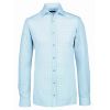 Chemise Homme, Manches longues, Coupe Slimfit, Bleu clair à motifs