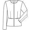 Schéma Veste Blazer Court Femme