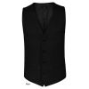 Gilet Homme, 4 boutons, Noir