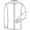 Chemise Homme Manches Longues, Col Kent, Dessin