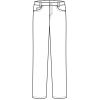 Schéma Pantalon Homme Casual, 5 poches