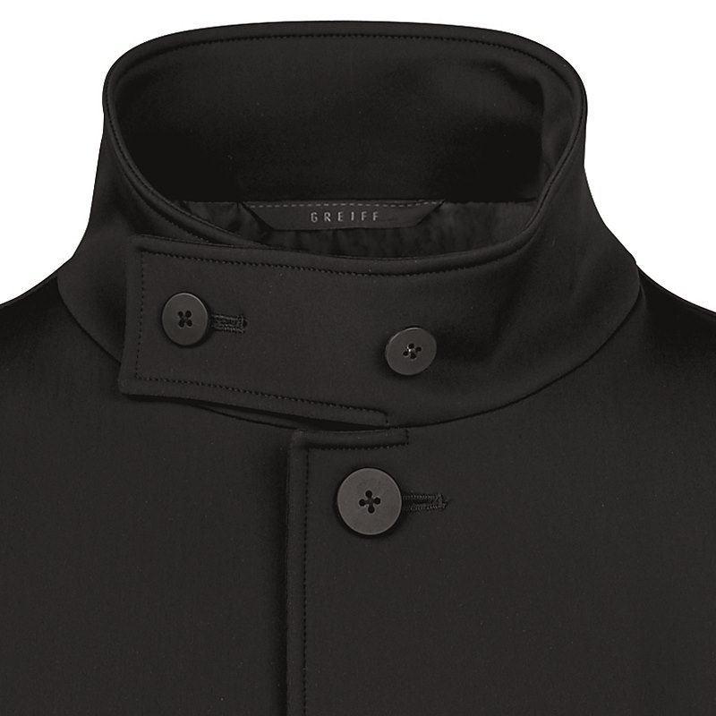 Manteau Softshell Homme, Noir, Col relevé, Très chic, 2 Manteau Softshell Homme, Noir, Col relevé, Très chic, 2