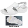 Chaussures Reflexor® femme, massage, grande largeur, confort, cousu main, Cuir, blanc