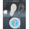 Chaussure femme massante pied large