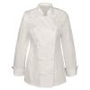 Veste de cuisine Femme blanche Orifices de ventilation coutures princesse