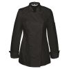 Veste de Cuisine Femme noire manches longues