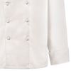 Veste Chef manches longues blanche en stretch extensible