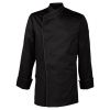 Veste de Cuisine Noire avec Passepoil Gris