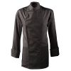 Veste de Cuisine avec bande Satin, Anthracite