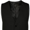 Gilet de Service Noir Homme, Poche poitrine