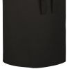 Tablier Bistro Noir, 1 poche plaquée, 80 cm x 100 cm, Lavable à 95°C