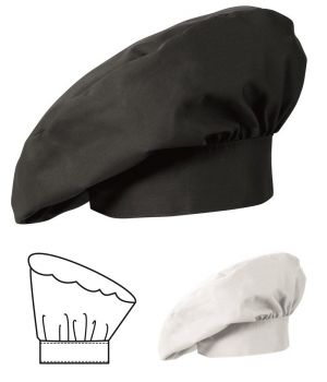 Chapeau Toque noire de chef et cuisinier, Collection Bloum