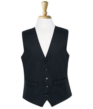 Gilet Homme, Noir, 5 Boutons, 100% Laine