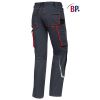 Pantalon de Travail Professionnel  Anthraciite et rouge, Dos