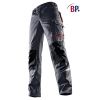 Pantalon de Travail, Coupe Ergonomique  Anthraciite et rouge