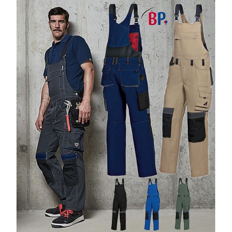 Salopette De Travail Robuste Pour Homme - Coupe Décontractée, Bretelles Réglables, Multiples Poches à Outils - Automne/Hiver
