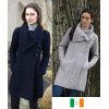 Beau Manteau Irlandais pour femme, Grand col chunky