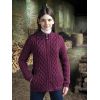 Cardigan Femme Irlandais, Pourpre