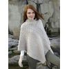 Cape poncho Irlandais, Beige chiné