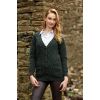 Cardigan Irlandais femme, Vert armée