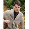 Veste Irlandaise Homme, Coupe Tendance, Beige Chiné