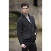 Veste Irlandaise Homme, Poches plaquées, Charbon