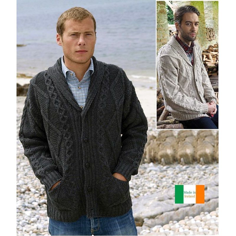 gilet homme style irlandais