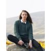 Pullover Irlandais, pure laine vierge, Vert mousse