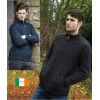 Cardigan Irlandais zippé pour Homme, Effet patch sur l'épaule