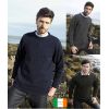 Pullover Irlandais Homme, Col rond, 100% Laine Donegal