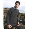 Pullover Irlandais Homme, Couleur Charbon Chiné