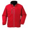 Blouson polaire couleur rouge tissu en double surface micropolaire