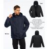 Parka imperméable Ripstop, Doublure en Polaire, Capuche détachable