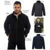 Blouson Élégant SoftShell Respirant, Coupe-vent, Déperlant et Chaud