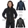 Veste SoftShell Femme, Déperlant, Coupe-vent, Respirant, Coupe Flatteuse