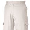 Pantalon de travail homme, Blanc, de dos