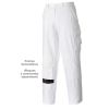 Pantalon Homme de Plâtrier, 100% Coton, Blanc