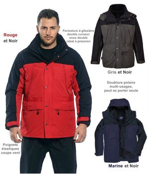 parka homme impermeable chaude