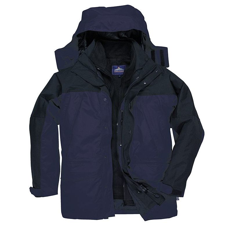 Parka Homme, Imperméable, Respirant, Doublure Polaire Amovible