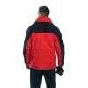 Parka Homme, Rouge et Noire, de dos