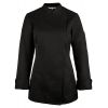 Veste de Cuisine Femme noire boutons pression