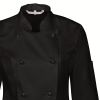 Veste de Cuisine Femme couleur noir coupe classique