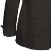 Veste de Cuisine femme noir manches longues poche sur manche