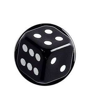 Boutons Dé à jouer, Le pack de 12 Boutons Dé à jouer, Le pack de 12